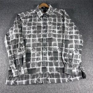 Vintage Marithe Francois Girbaud shirt‎ Mens L All Over Print Y2K Grunge Street